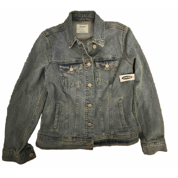 Old Navy Jackets & Blazers - Old Navy‎ Classic Denim Boyfriend Trucker Medium Wash Jean Jacket Size S